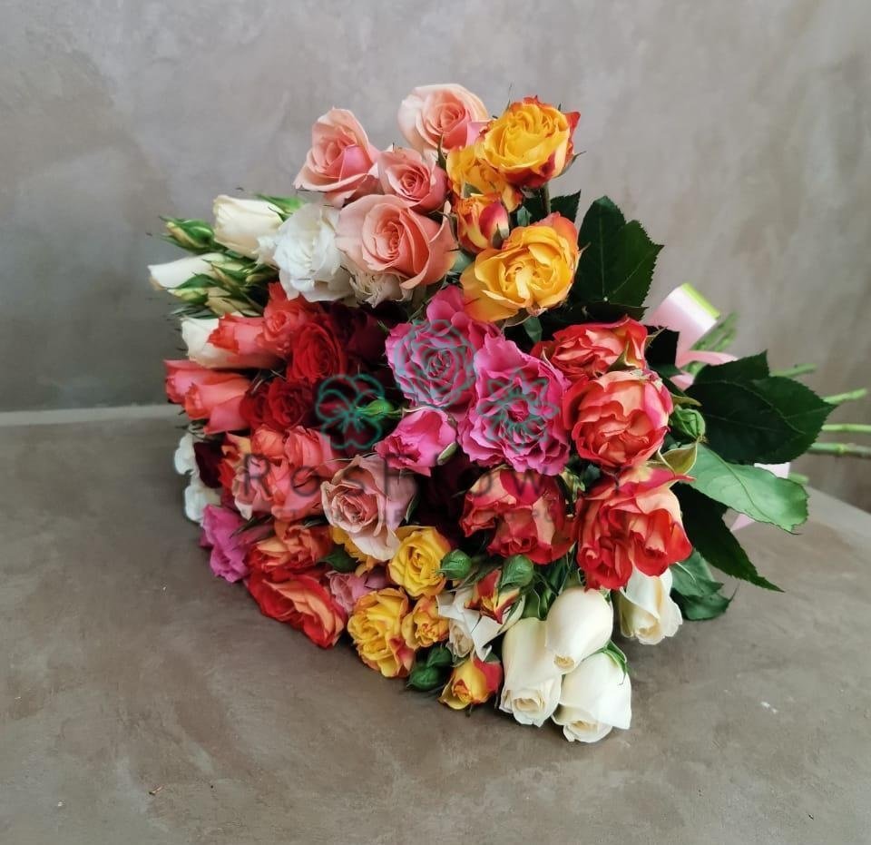 Букет цветов из: Розы в Бессергеневской