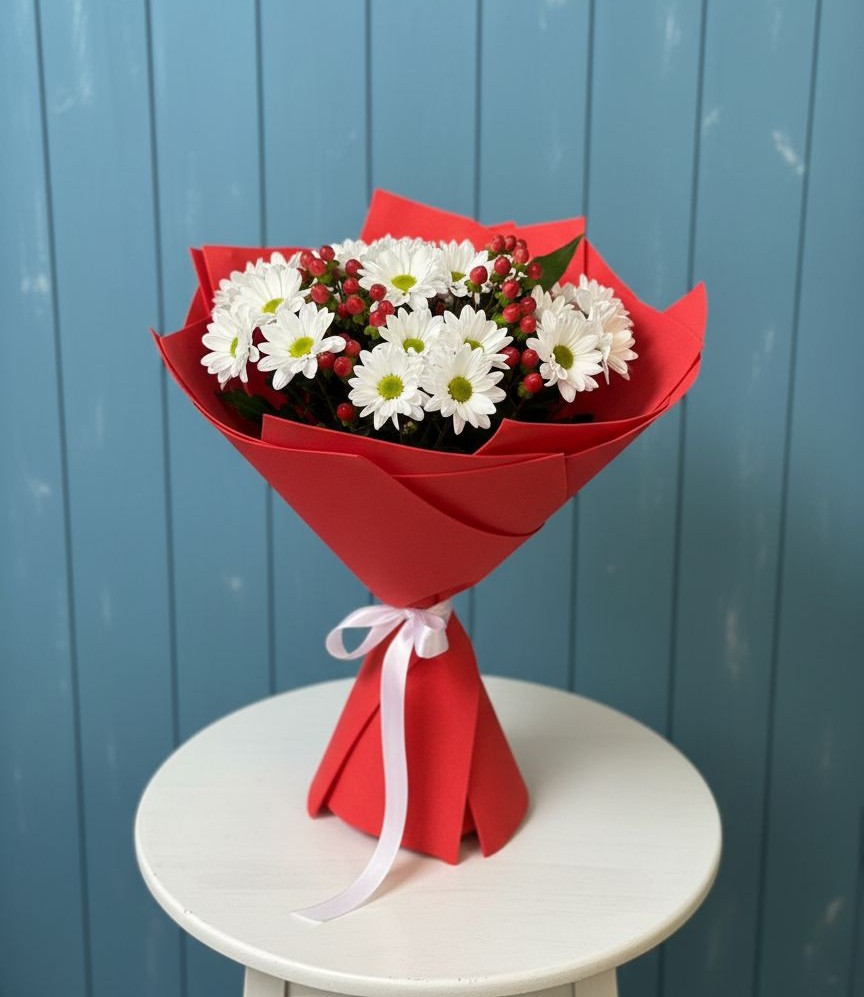 Букет цветов из: Хризантемы в Бессергеневской