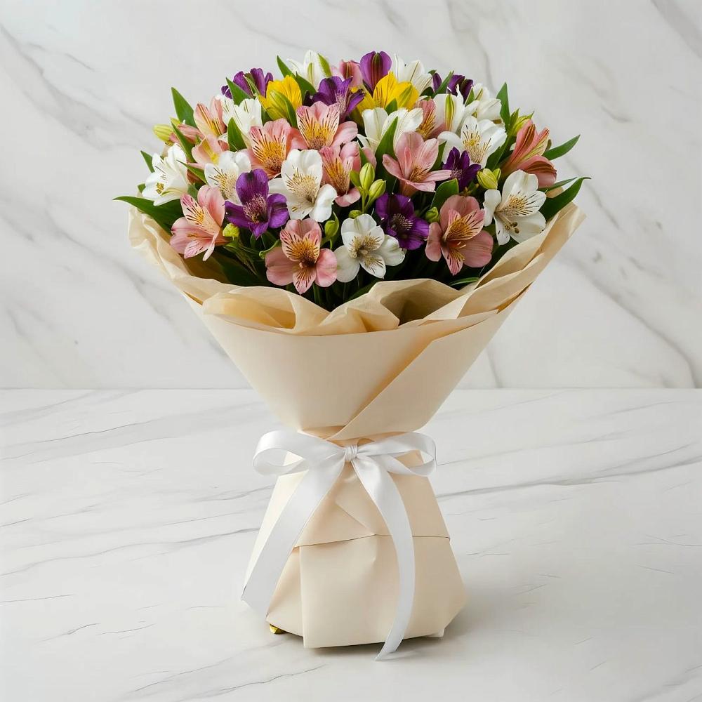 Букет цветов из: Альстромерии в Бессергеневской