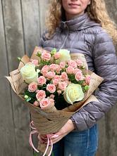 Букет цветов из:  Розы в Бессергеневской