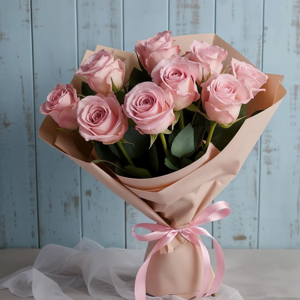 Букет цветов из: Розы в Бессергеневской