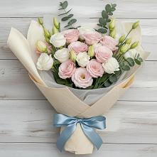 Букет цветов из:  Лизиантусы в Бессергеневской