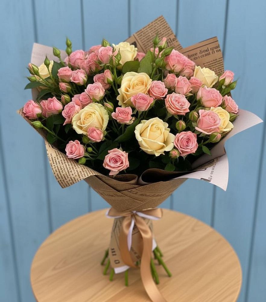 Букет цветов из: Розы в Бессергеневской