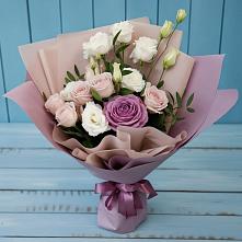 Букет цветов из:  Розы и Лизиантусы #REPLACE_PRED# Бессергеневской