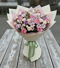 Букет цветов из:  Розы и Хризантемы в Бессергеневской