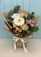 Букет цветов из:  Герберы и Хризантемы в Бессергеневской