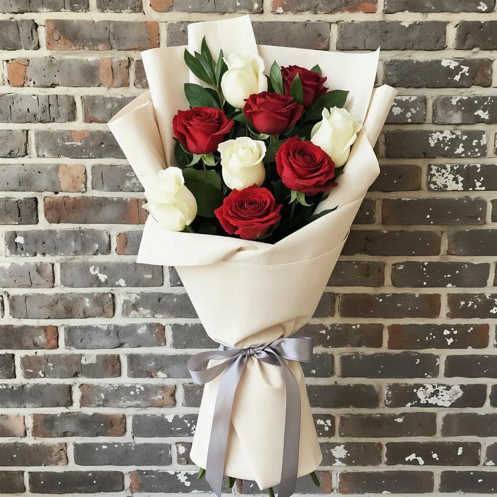 Букет цветов из: Розы в Бессергеневской