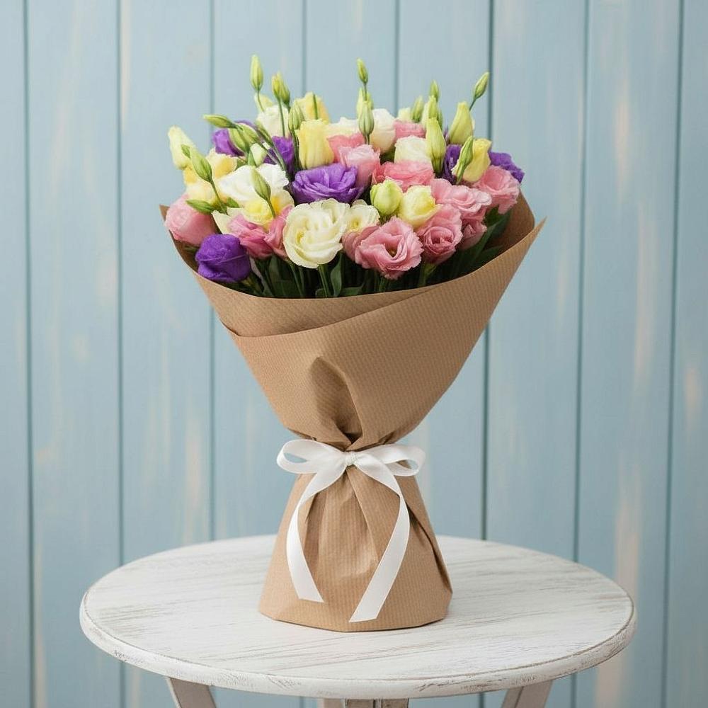 Букет цветов из: Лизиантусы в Бессергеневской