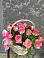 Цветочная композиция из Розы в корзине в Бессергеневской