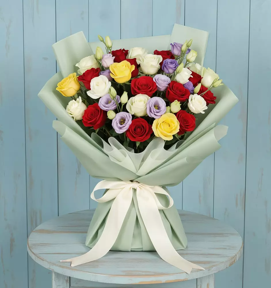 Букет цветов из: Розы в Бессергеневской