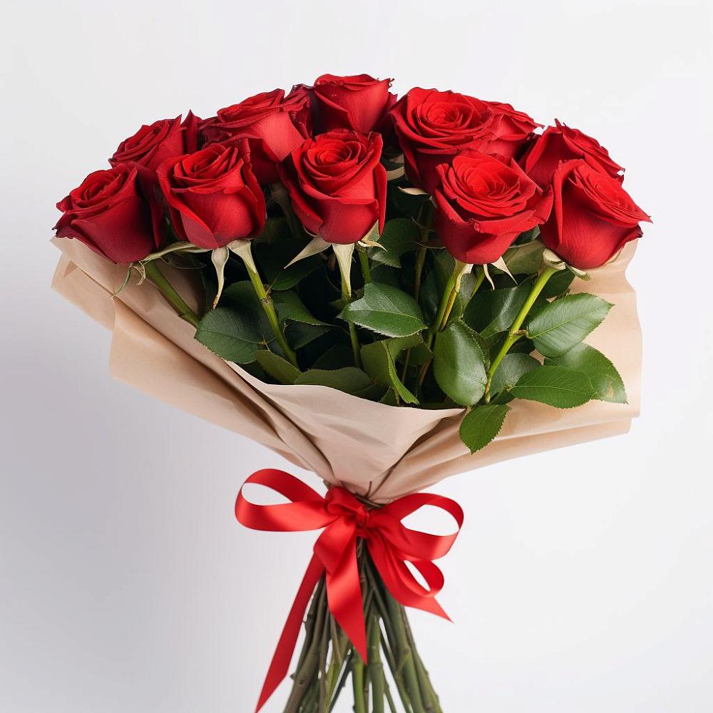 Букет 11 Красных роз Эдлесс Лав в Бессергеневской