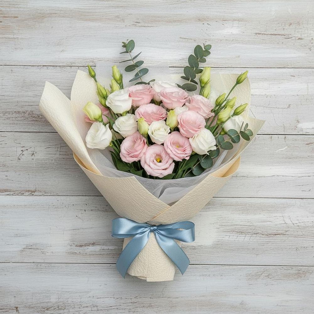 Букет цветов из: Лизиантусы в Бессергеневской